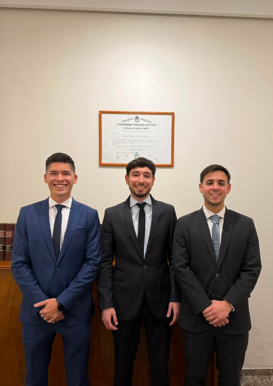 Luigi Tamborini, Dalmiro Funes y Ezequiel Lallana, socios de FL&T Asesoría Jurídica
